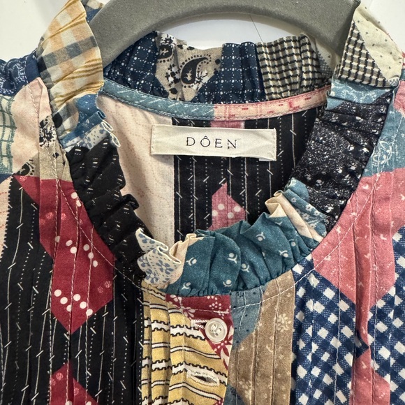 DOEN Colorful Patchwork Maxi Dress - Picture 3 of 3